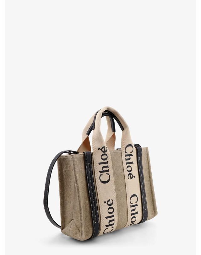 끌로에 [해외직구][N85]끌로에 CHC22AS397I26 여성 크로스백 숄더백 쇼퍼백 CHLOE Woody linen canvas and leather tote bag 착용컷