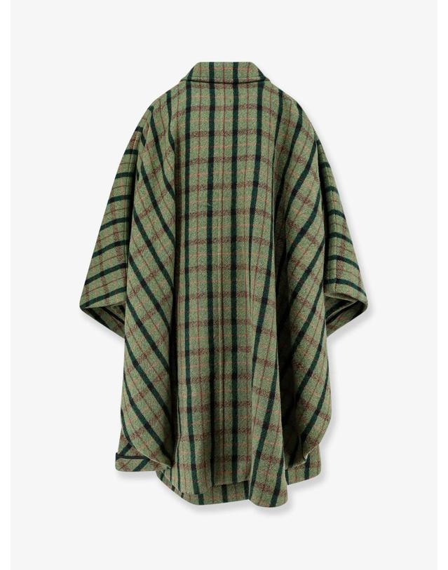 끌로에 [해외직구][N85]끌로에 CH26WMA53074 여성 롱코트 하프코트 패딩코트 CHLOE Madras wool cape coat 착용컷