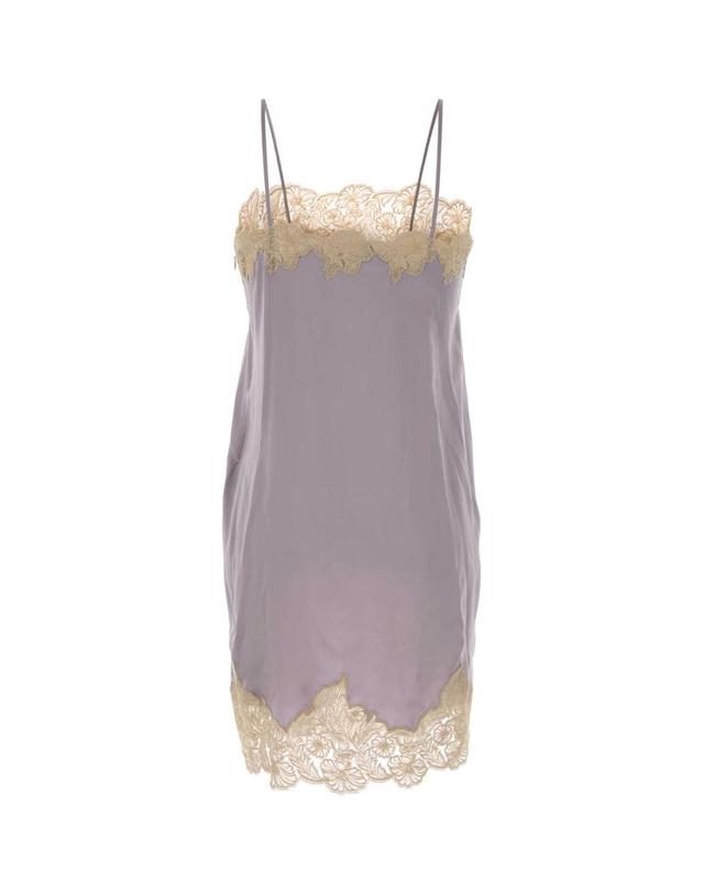 끌로에 [해외직구][X45]끌로에 CH26ARO07008 573 여성 원피스 롱 미디 미니 드레스 Lilac satin dress 착용컷