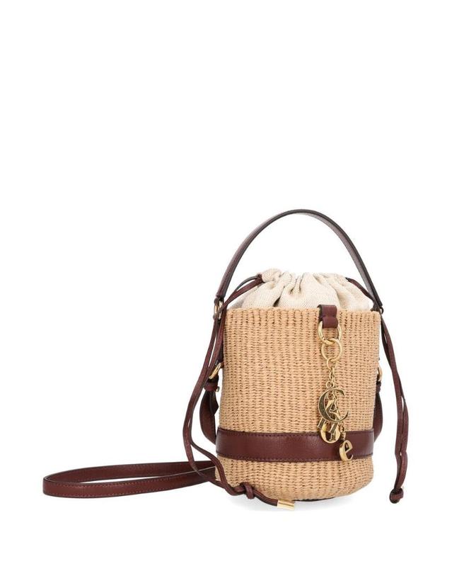 끌로에 [해외직구][A94]끌로에 CH26US941R9627M 여성 크로스백 숄더백 CHLOE CHLOE Chloe Charms Basket Bag In Natural Fibres 착용컷