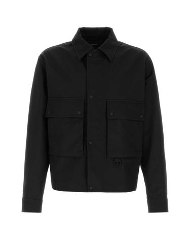 [해외직구][X45]에르노 GI00219UL13291 9300 남성 블레이저 봄버 캐주얼자켓 Black cotton blend jacket