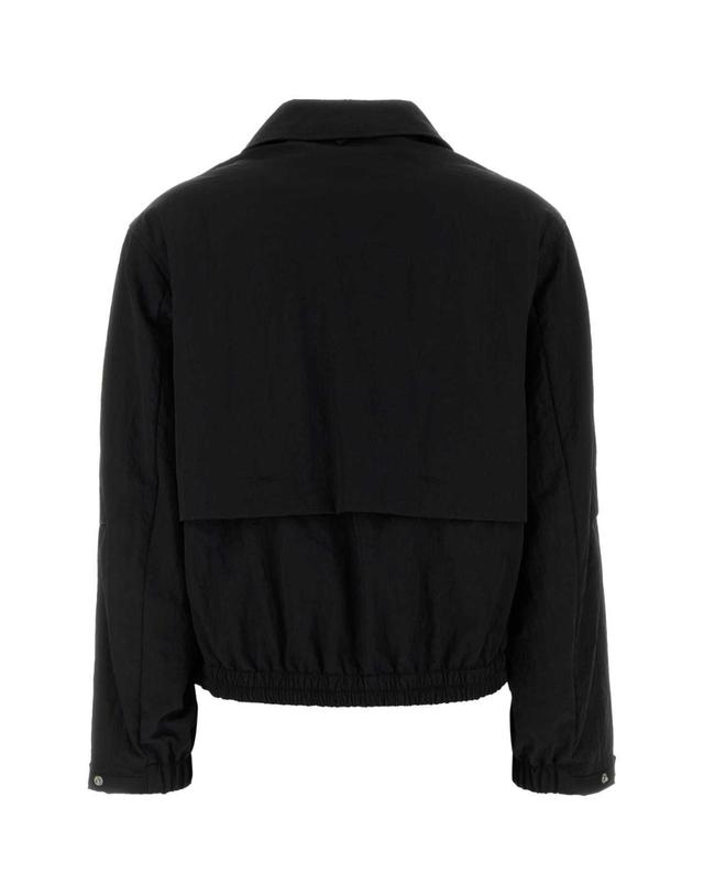 에르노 [해외직구][X45]에르노 GA00013DL12827 9300 여성 자켓 베스트 블레이저 봄버 데님 Black nylon jacket 착용컷
