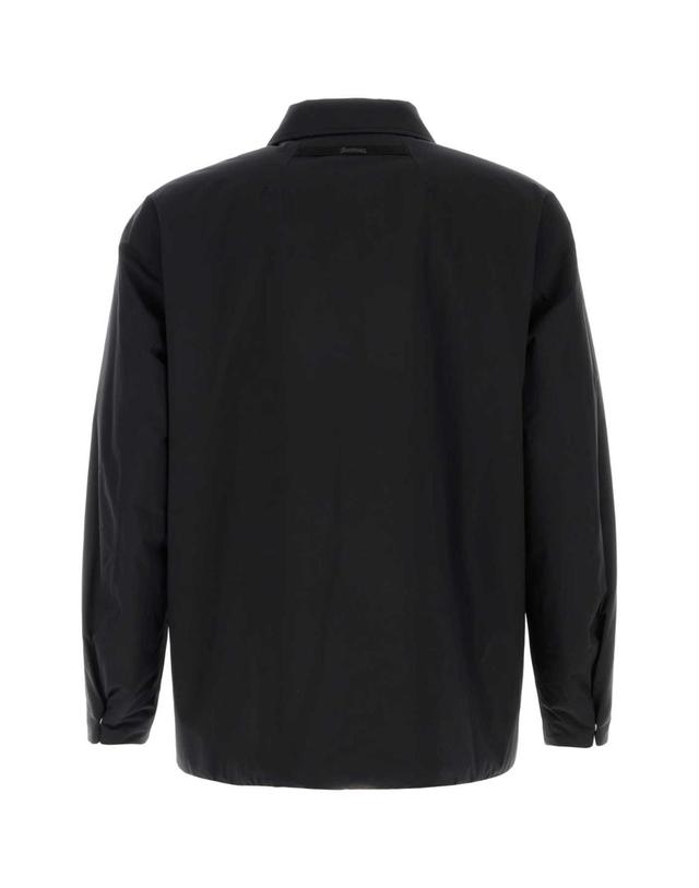 에르노 [해외직구][X45]에르노 GI00181UL11128 9300 남성 블레이저 봄버 캐주얼자켓 Midnight blue nylon padded jacket 착용컷