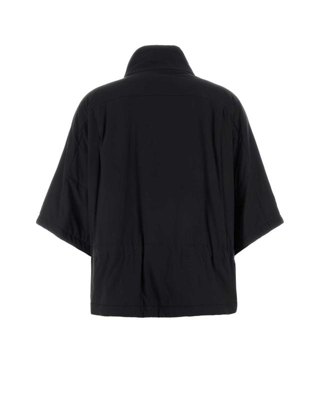 에르노 [해외직구][X45]에르노 GI00159DL12853 9300 여성 자켓 베스트 블레이저 봄버 데님 Black nylon jacket 착용컷