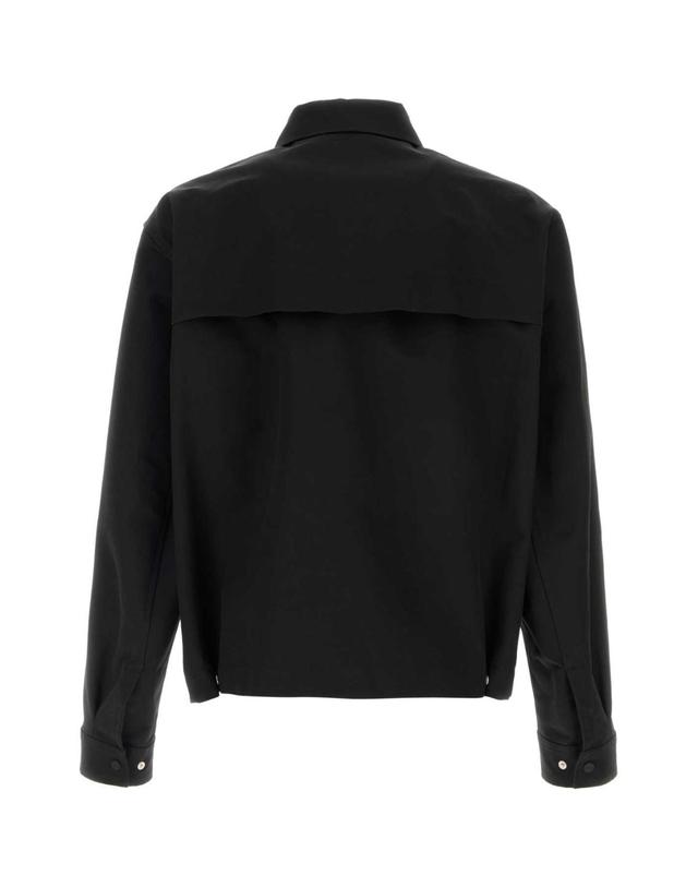 에르노 [해외직구][X45]에르노 GI00219UL13291 9300 남성 블레이저 봄버 캐주얼자켓 Black cotton blend jacket 착용컷