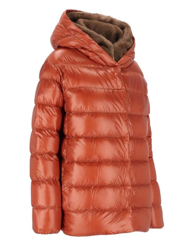 에르노 [해외직구][A94]에르노 PI002312D12017Z5875 여성 패딩 다운자켓 베스트 HERNO HERNO Short Puffer Jacket With Faux Fur Lining 착용컷