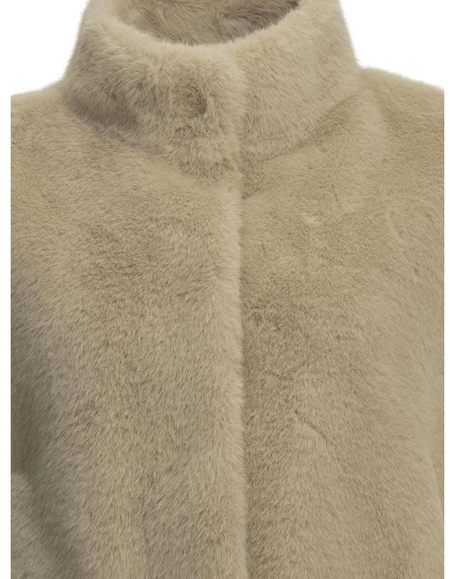 에르노 [해외직구][V90]에르노 GC000631D128961985 여성 자켓 코트 아우터 Sleeveless faux fur jacket 착용컷