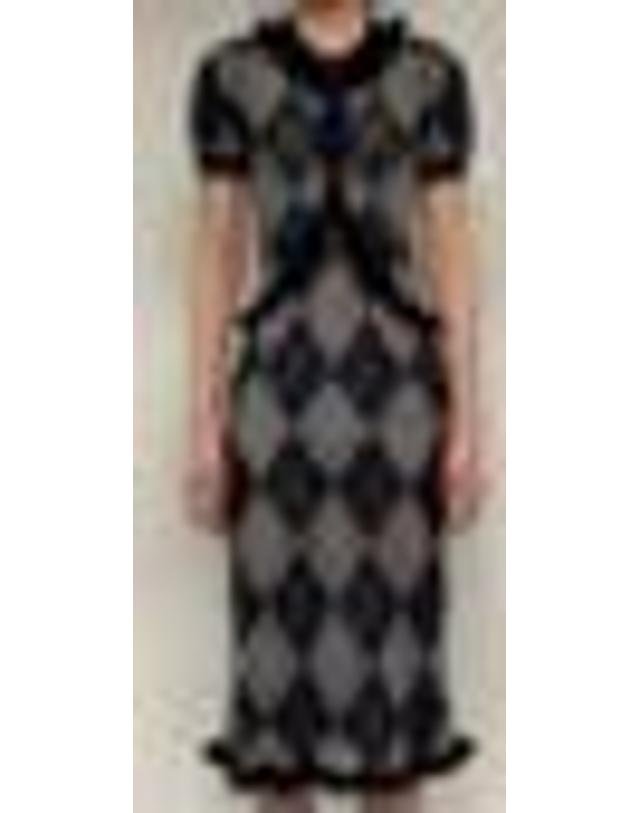 슈슈통 [해외직구][G95]슈슈 통 MWDFDR22SUP813PL101 여성 원피스 드레스 LACE TRIM SHORT SLEEVES KNIT DRESS 착용컷