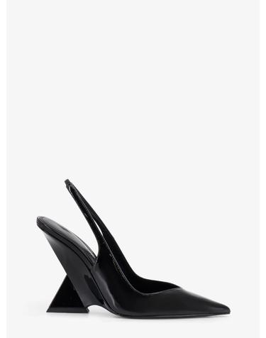 [해외직구][N85]아티코 250WSH00779 여성 펌프스 슬링백 하이힐 THE ATTICO Cheope patent leather decollete