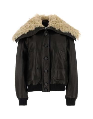 [해외직구][X45]아티코 261WCB00129LBT166AA 418 여성 자켓 베스트 블레이저 봄버 데님 Dark brown leather jacket