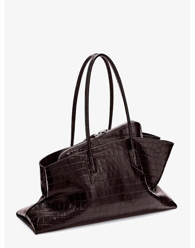 아티코 [해외직구][N85]아티코 250WAH00054 여성 숄더백 크로스백 쇼퍼백 THE ATTICO La Passeggiata Medium croc effect leather shoulder bag 착용컷