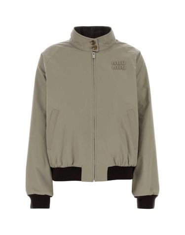 [해외직구][X45]미우미우 ML1400SOOO1800 F04YH 여성 자켓 베스트 블레이저 봄버 데님 Dove grey cotton blend reversible jacket