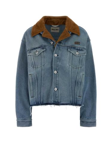 [해외직구][X45]미우미우 GWB313SOOO196Y F0013 여성 자켓 베스트 블레이저 봄버 데님 Denim jacket