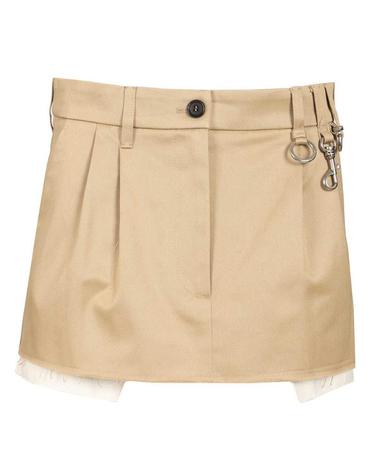 [해외직구][A94]미우미우 MG2690 S OOO 1UPXF0065 여성 스커트 치마 MIU MIU MIU MIU Cotton Chino Mini Skirt