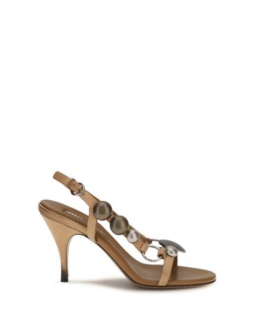 [해외직구][K68]미우미우 5X675EFA085537 F0151 여성 샌들 슬리퍼 샌들힐 플립플랍 샌들힐 Leather Sandals