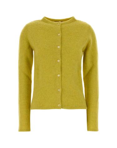 [해외직구][X45]미우미우 MMF04HSOOO6609 F0V96 여성 셔츠 남방 반팔 긴팔 블라우스 Acid green wool cardigan
