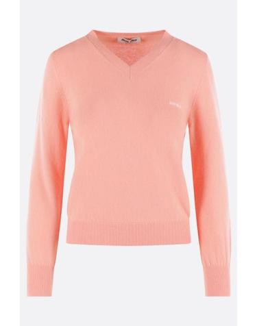 [해외직구][E32]미우미우 MML08KSOOO6600F0075 의류 니트 스웨터 가디건 MIU MIU wool sweater with logo intarsia