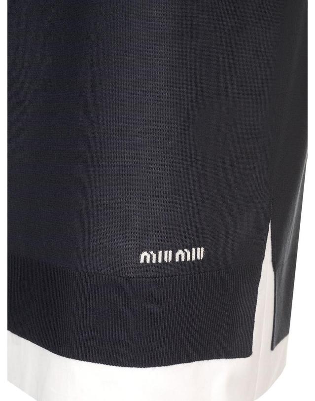미우미우 [해외직구][A94]미우미우 MG2331 OOO S 15Q9F022X 여성 스커트 치마 MIU MIU MIU MIU Knitted Knee Length Skirt 착용컷