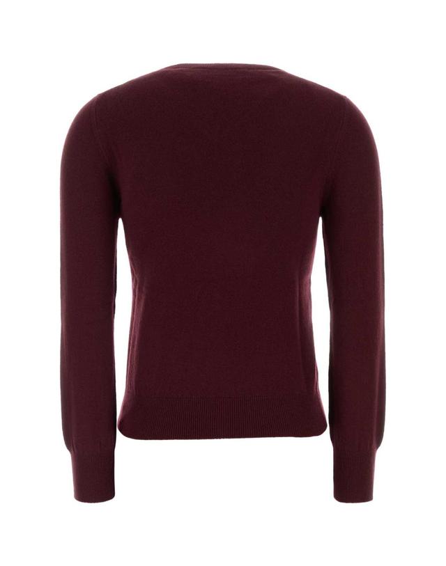 미우미우 [해외직구][X45]미우미우 MML08KSOOO6600 F0399 여성 스웨터 니트 가디건 Burgundy wool sweater 착용컷