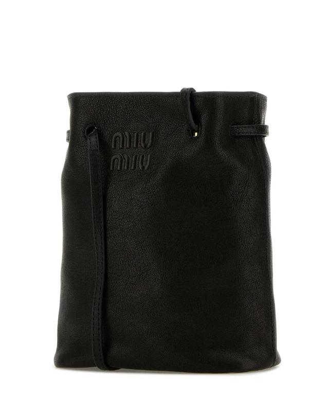 미우미우 [해외직구][X45]미우미우 5NF460AEFX F0002 여성 클러치 파우치 뷰티케이스 Black leather crossbody bag 착용컷