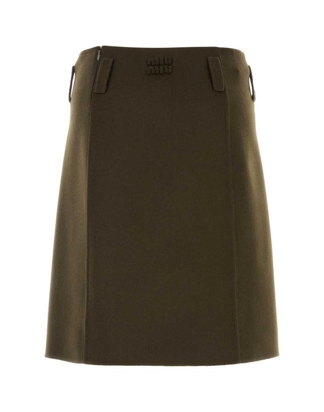 미우미우 [해외직구][X45]미우미우 MG2751SOOO15Q8 F0334 여성 스커트 치마 롱 미디 미니스커트 Brown wool blend skirt 착용컷