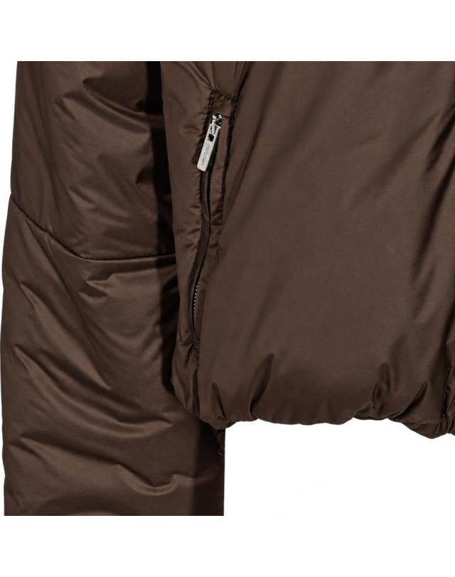 미우미우 [해외직구][B47]미우미우 ML1552SOOO6202F0324 여성 다운자켓 패딩자켓 아우터 BROWN RIPSTOP CROPPED DOWN JACKET 착용컷