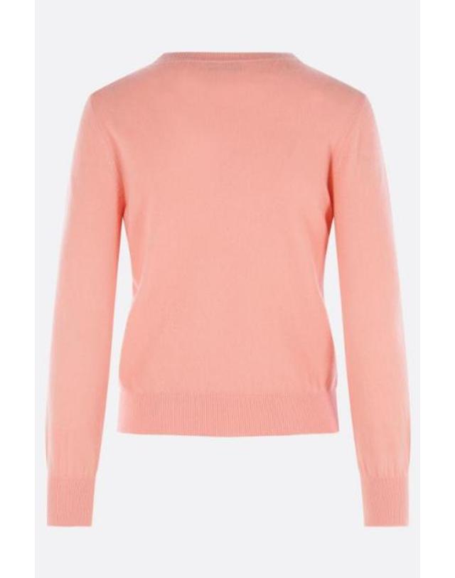 미우미우 [해외직구][E32]미우미우 MML08KSOOO6600F0075 의류 니트 스웨터 가디건 MIU MIU wool sweater with logo intarsia 착용컷