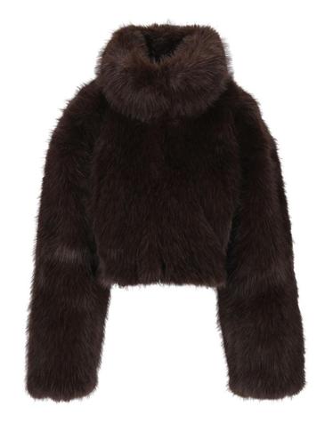 [해외직구][A94]로테이트 11655316671667 여성 코트 롱 하프 ROTATE ROTATE Faux Fur Cropped Jacket