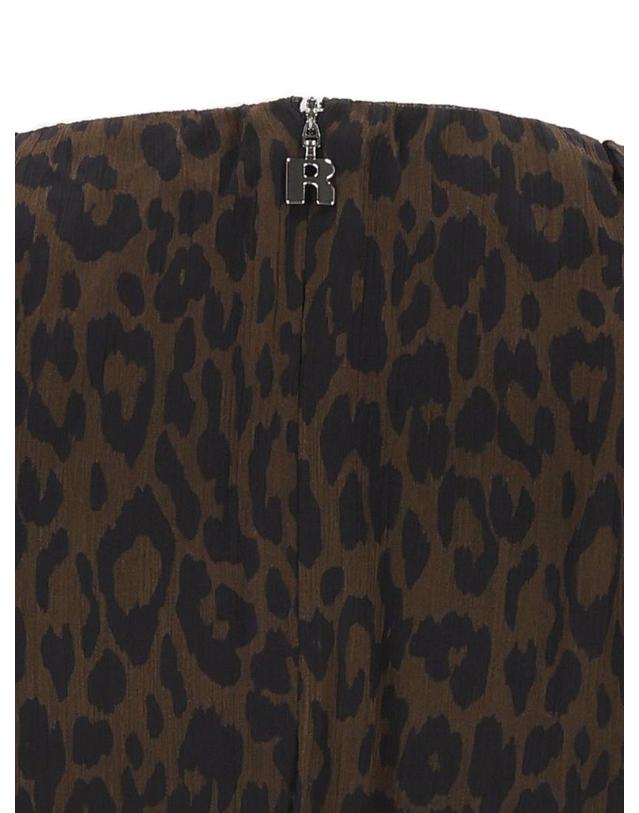 로테이트 [해외직구][A94]로테이트 11662630883088 여성 원피스 드레스 ROTATE ROTATE Ruched Leopard Print Mini Dress 착용컷