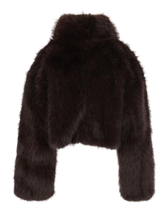 로테이트 [해외직구][A94]로테이트 11655316671667 여성 코트 롱 하프 ROTATE ROTATE Faux Fur Cropped Jacket 착용컷