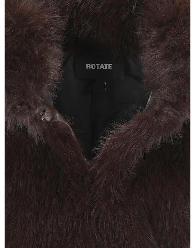 로테이트 [해외직구][A94]로테이트 11655316671667 여성 코트 롱 하프 ROTATE ROTATE Faux Fur Cropped Jacket 착용컷