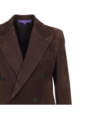 [해외직구][D14]RALPH LAUREN COLLECTION 290B66852001 LUGGAGE BROWN 여성 자켓 봄버 다운 아우터 BLAZER