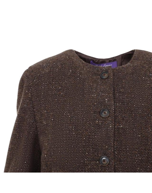 폴로 [해외직구][D14]RALPH LAUREN COLLECTION 290P25306001 BROWN MULTI 여성 자켓 봄버 다운 아우터 BLAZER 착용컷