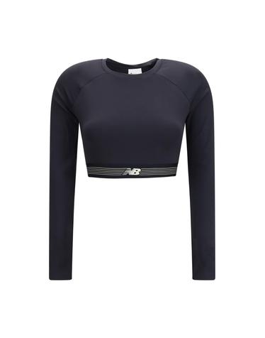 [해외직구][K68]뉴발란스 WT62B3OEBK BLACK 여성 티셔츠 민소매 탑 나시 AC Long Sleeve Sports Top