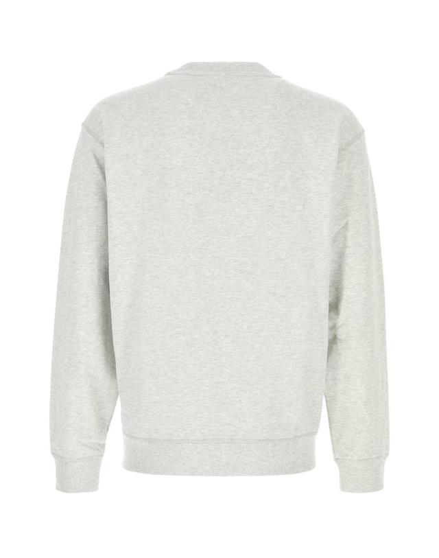 뉴발란스 [해외직구][X45]뉴발란스 MT41547AHH ASHHEATHER 남성 셔츠 남방 긴팔 반팔 Melange grey cotton blend sweatshirt 착용컷