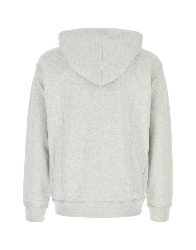 뉴발란스 [해외직구][X45]뉴발란스 MT41534AHH ASHHEATHER 남성 맨투맨 스웨트셔츠 후드 Melange light grey cotton sweatshirt 착용컷