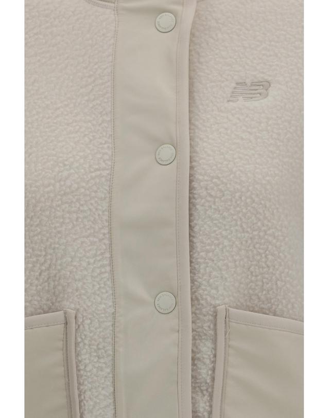 뉴발란스 [해외직구][K68]뉴발란스 WJ62Q8YDLIN LINEN 여성 자켓 베스트 봄버 파카 베스트 블레이저 High Neck Fleece Jacket 착용컷