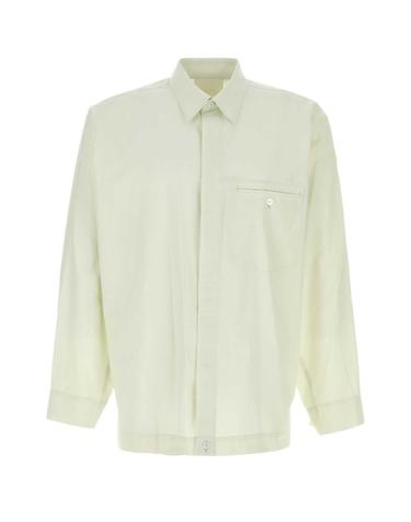[해외직구][X45]옴므 플리세 이세이 미야케 HP66FJ301 06 남성 셔츠 남방 긴팔 반팔 Light green cotton shirt
