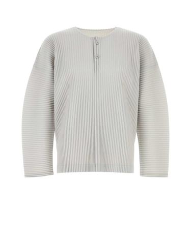 [해외직구][X45]옴므 플리세 이세이 미야케 HP68JK093 13 남성 티셔츠 민소매 탑 Light grey polyester t shirt