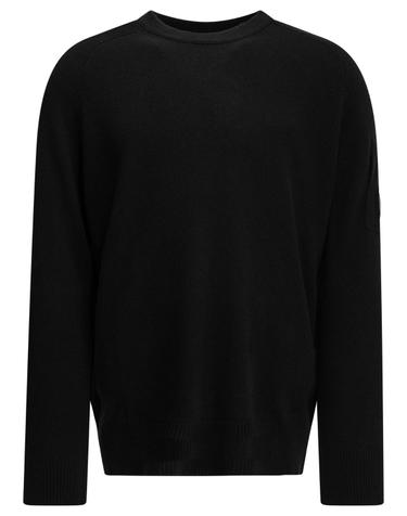 [해외직구][V90]CP컴퍼니 21CMKN085A110149A999 남성 니트 스웨터 가디건 Lens Crew Neck Sweater