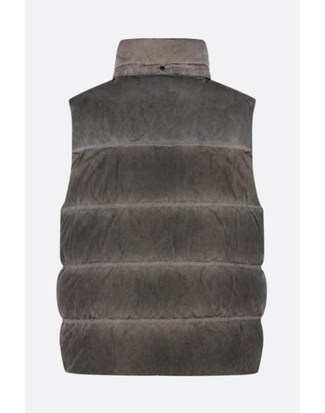 씨피 컴퍼니 [해외직구][E32]CP컴퍼니 21CMVE114A006369SR90 남성 조끼 베스트자켓 CP COMPANY sleeveless down jacket in Eco Chrome R 착용컷
