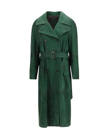 [해외직구][K68]발스타 417KF001 V0068 여성 코트 하프 롱 트렌치코트 레인코트 Vintage effect suede double breasted Trench Coat