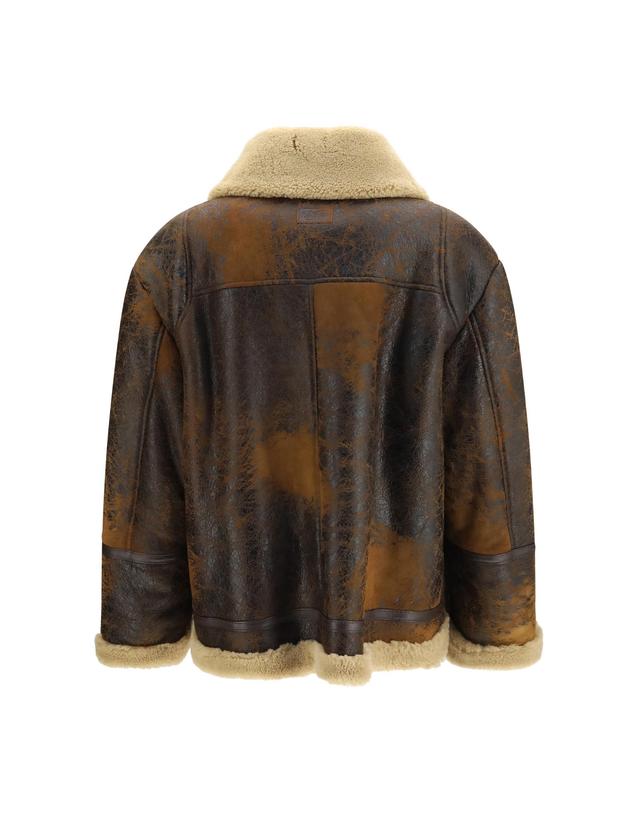발스타 [해외직구][K68]발스타 417AF045 V0054 여성 자켓 베스트 봄버 파카 베스트 블레이저 Oversized leather Jacket with shearling collar 착용컷