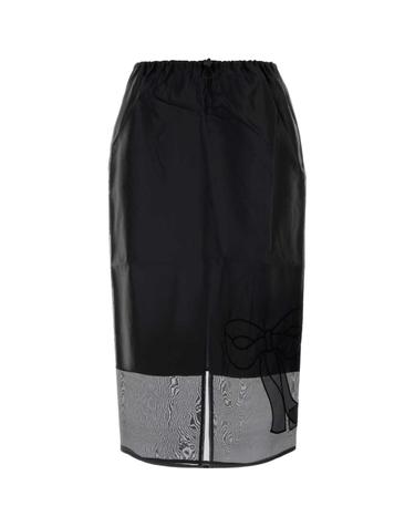 [해외직구][X45]세실리에 반센 226RTW17002 BLACK 여성 스커트 치마 롱 미디 미니스커트 Black silk blend skirt