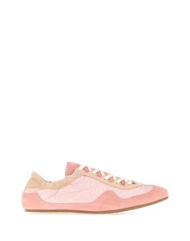 [해외직구][X45]세실리에 반센 226FTW30002 BLUSHPINK 여성 스니커즈 단화 운동화 로우탑 하이탑 Pink fabric and suede sneakers