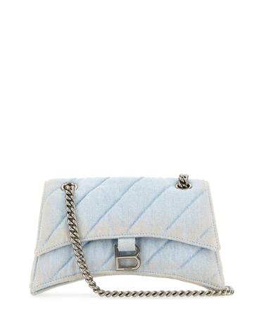[해외직구][X45]발렌시아가 7163512AAEJ 4651 여성 크로스백 숄더백 미니백 탑핸들백 Denim Crush S shoulder bag