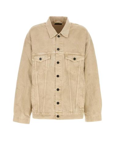 [해외직구][X45]발렌시아가 844891TSWB2 9501 남성 블레이저 봄버 캐주얼자켓 Beige denim jacket