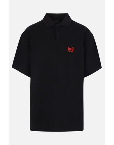 [해외직구][E32]발렌시아가 862367TSVC61000 남성 폴로셔츠 피케셔츠 BALENCIAGA Laurel Classic oversized polo shirt in fleece