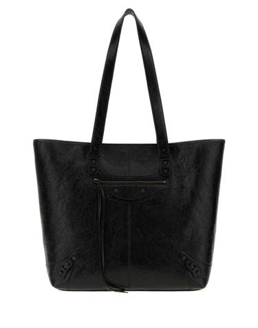 [해외직구][X45]발렌시아가 8731742ABEK 1000 남성 토트백 쇼퍼백 크로스백 Black leather Le City shopping bag
