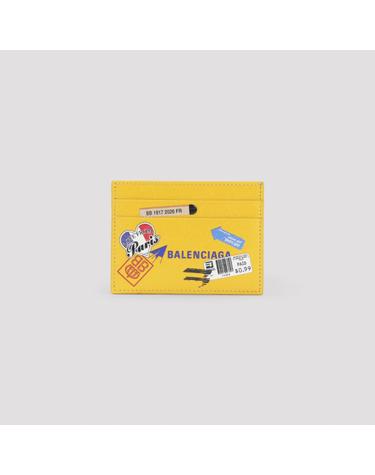 [해외직구][D14]발렌시아가 8671442ACHI 7284 YELLOW MULTIC 여성 지갑 월렛 카드지갑 Balenciaga Card Holder